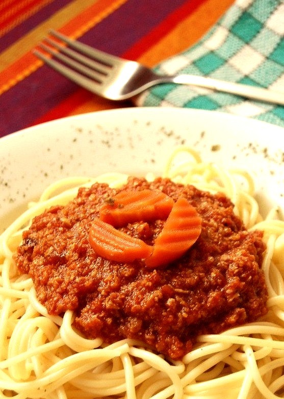 Vegetarian Bolognese Spaghetti