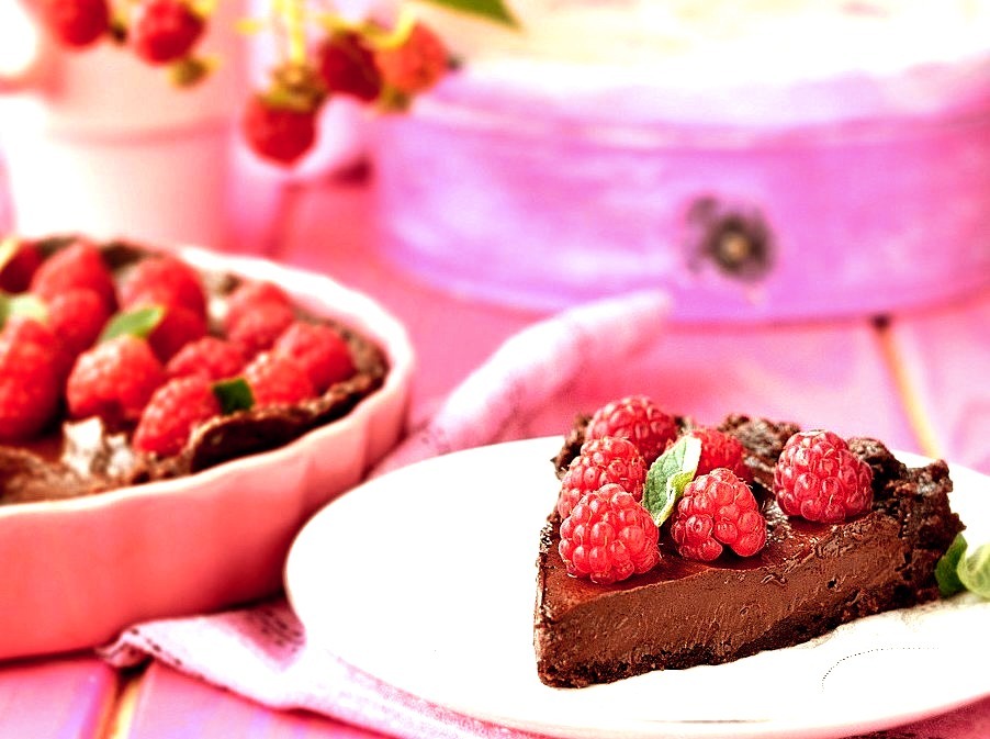 Chocolate and Raspberry Tart