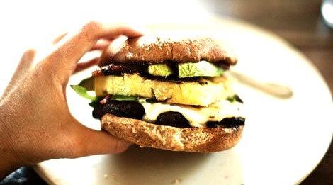 grilled pineapple burger