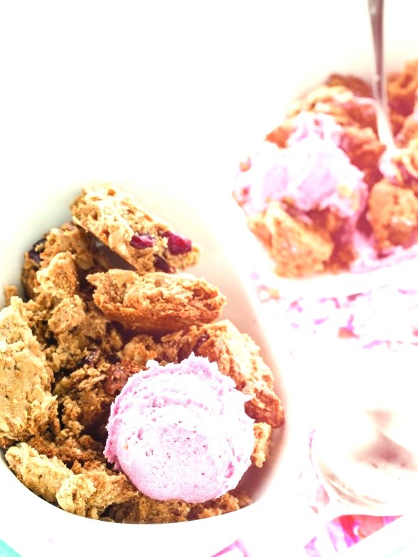 Recipe: Peanut Butter Granola with Grape Frosting