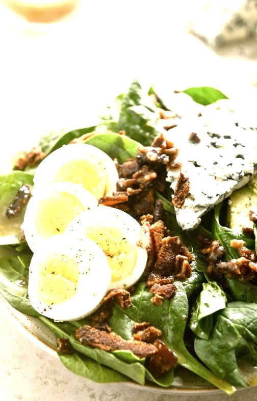 Spinach Salad with Bacon Dressing
