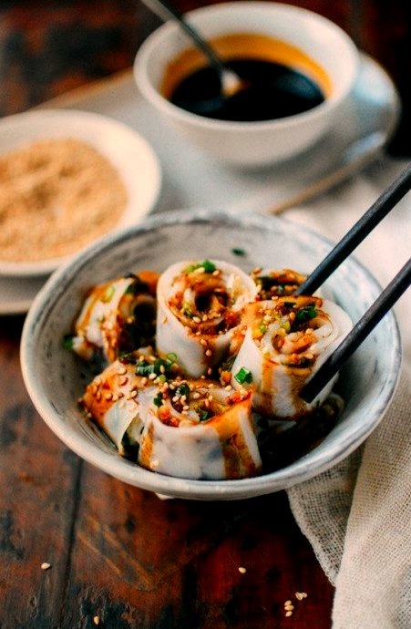 A Cheung Fun Recipe (Homemade Rice Noodles), Two WaysSource