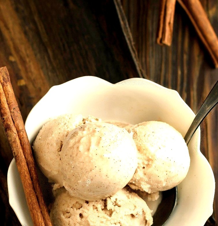 Coconut Milk Cinnamon Ice Cream